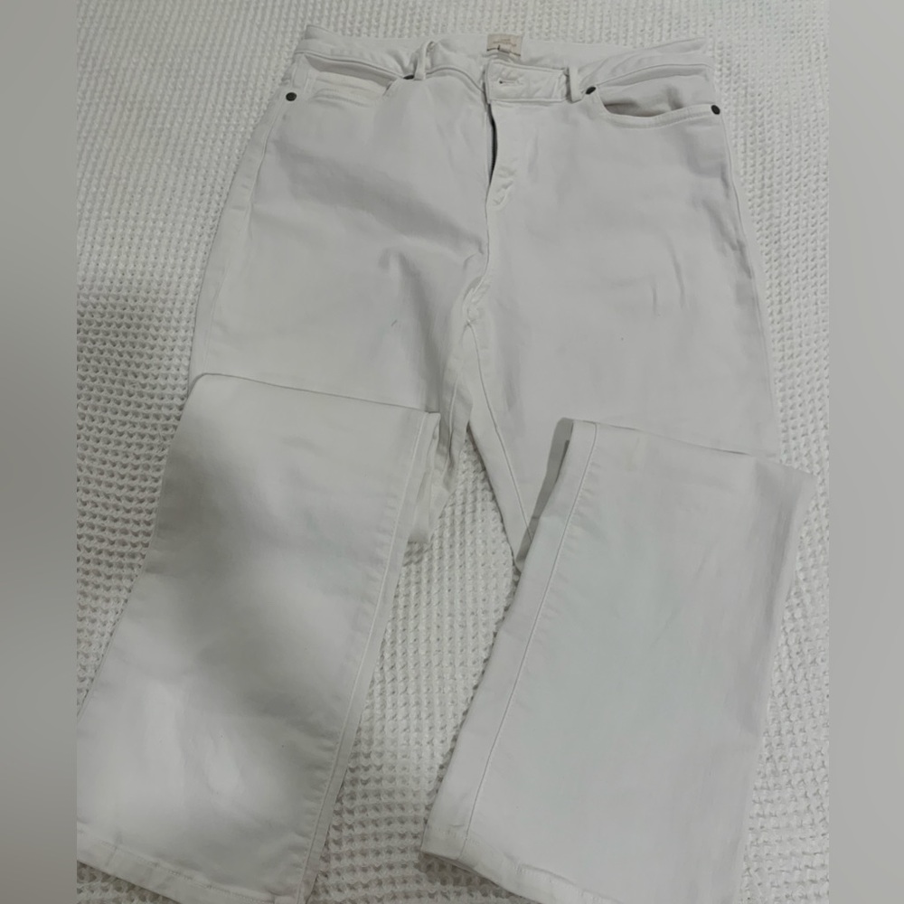 White Ann Mashburn jeans